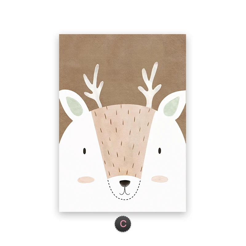 Woodland Animal Illustration Wall Art Poster - Image 7