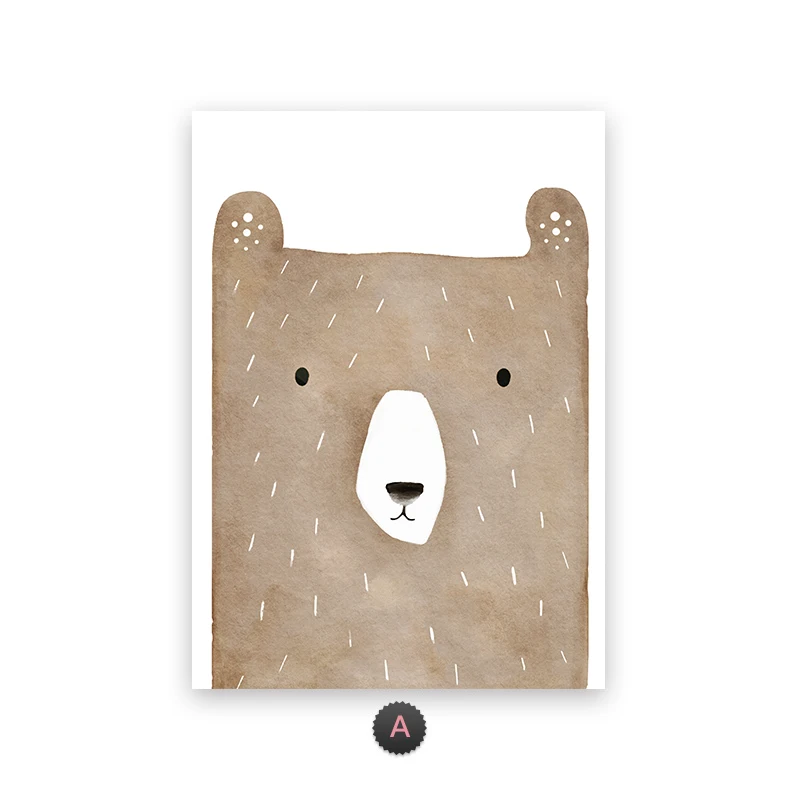 Woodland Animal Illustration Wall Art Poster - Image 5